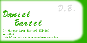 daniel bartel business card