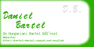 daniel bartel business card